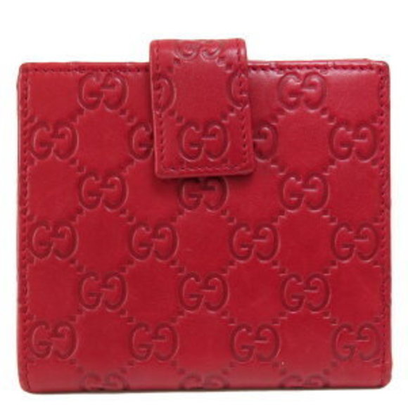 Gucci GG Shima Lovely Heart Bifold Wallet Leather - Picture 1 of 9